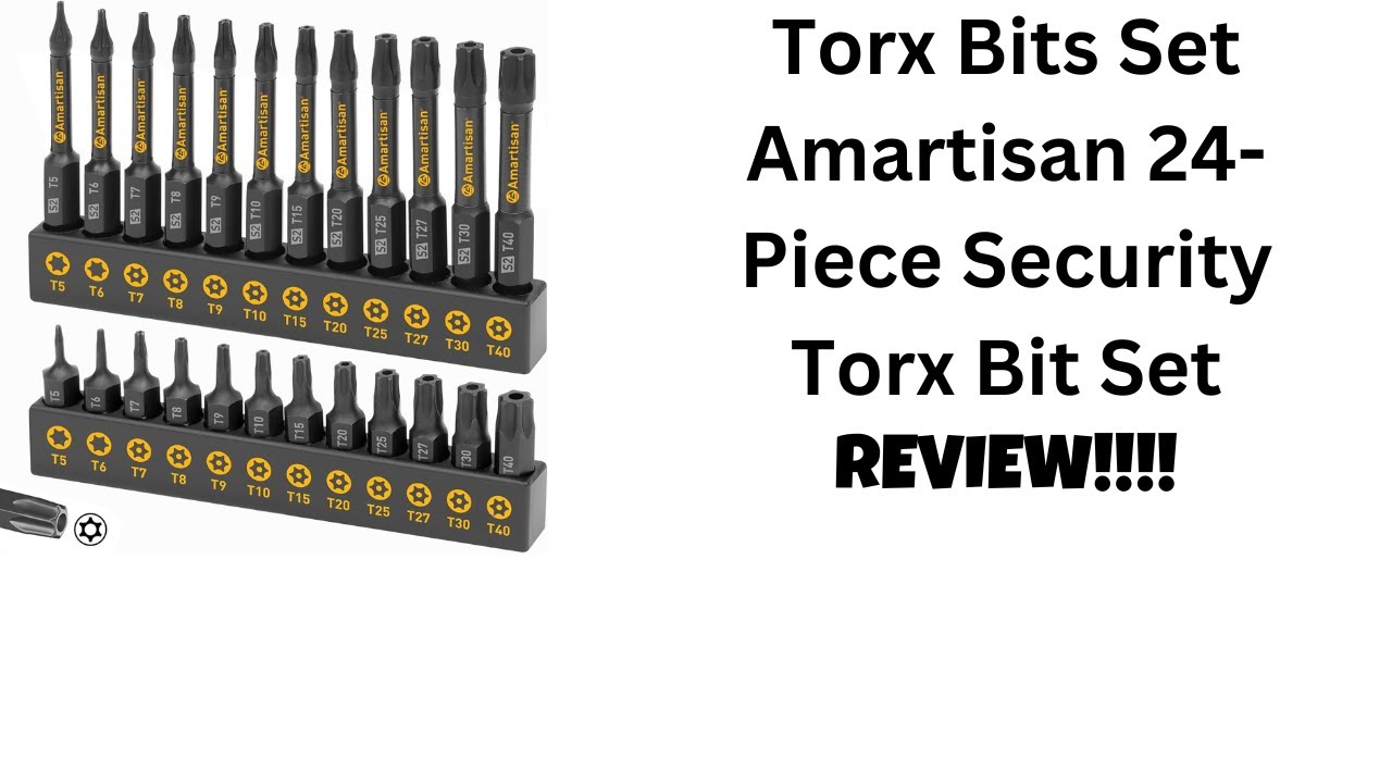 Torx Bits Set, Amartisan 24-Piece Security Torx Bit Set REVIEW!