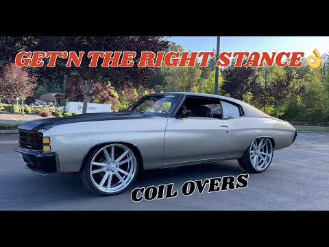FINDING THE PERFECT STANCE | VIKING COIL OVERS | 71 CHEVELLE
