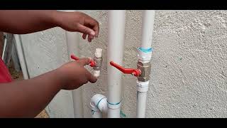 cómo  colocar  una llave de pasó  .