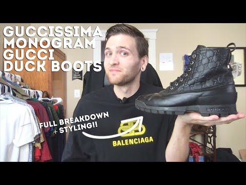 GUCCI Guccissima Duck Boots  |  LOWluxury Grails