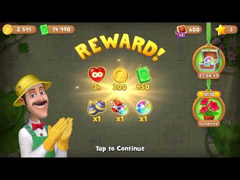 Gardenscapes Level 2323 With No Boosters - Super Hard Level - Sweets Collection: Sweet Talker