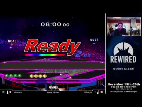 Rewired 2016 Melee Singles Wave 2 Pools - Violence (Samus) vs Silly Kyle (Peach)