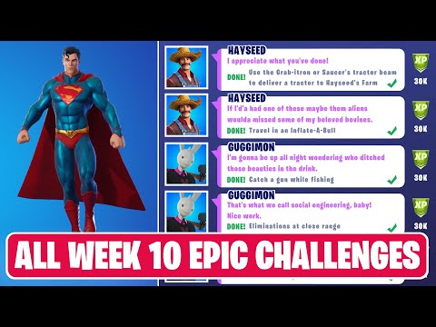 All Week 10 Epic Quest Challenges Guide! - Fortnite Chapter 2 Season 7