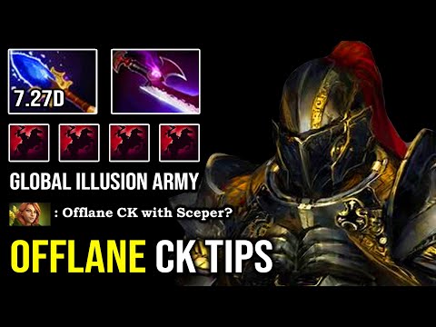 100% BEST META!!! Offlane Tips Chaos Knight Global illusion Army with Aghanim IMBA Build DotA 2