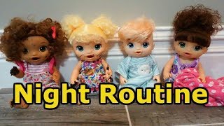 BABY ALIVE Night Routine With 4 Babies!