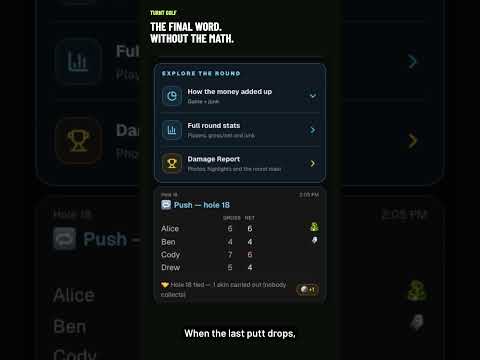 Turnt Golf: Skins & Side Games video thumbnail