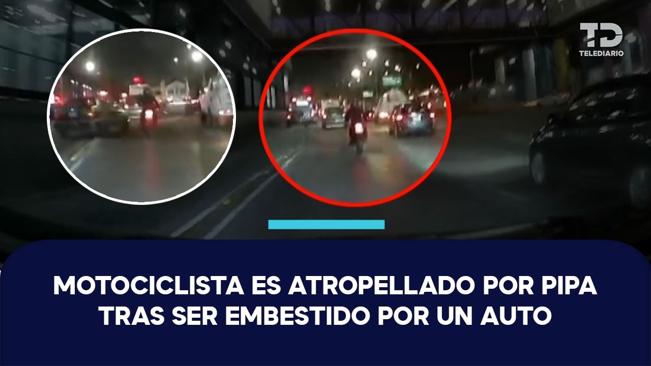 Así fue como automovilista embistió a motociclista en Indios Verdes tras invadir carril del Metrobús