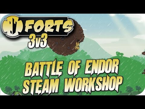 Forts Multiplayer 3v3 Gameplay Battle Of Endor Star Wars Map [Forts Workshop]