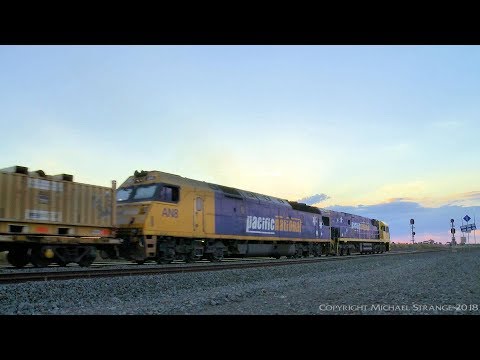 3MA5 Pacific National Container Freight (14/11/2017) - PoathTV Australian Trains & Railways