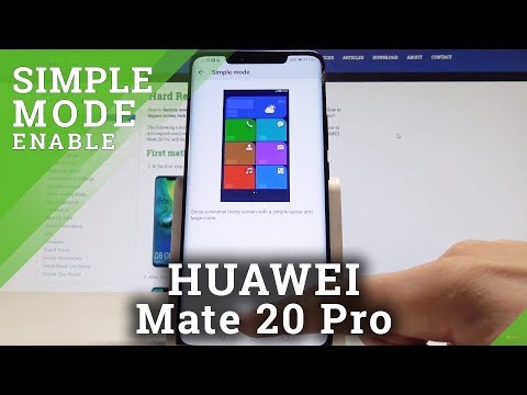 Simple Mode HUAWEI Mate 20 Pro - Enable EMUI Easy Mode