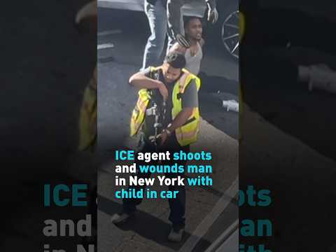 ICE agent shoots and wounds man in New York with child in car