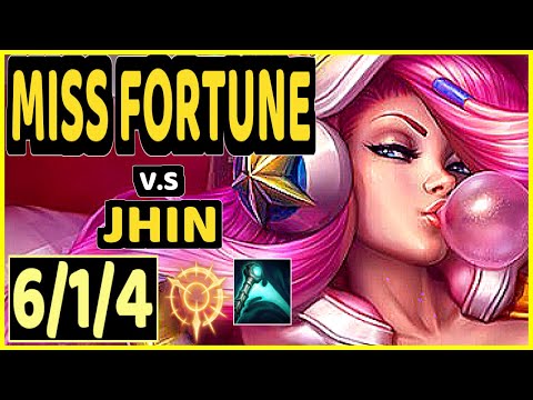HOLYPHOENIX (MISS FORTUNE) vs JHIN - 6/1/4 KDA BOTTOM ADC CHALLENGER GAMEPLAY - EUW