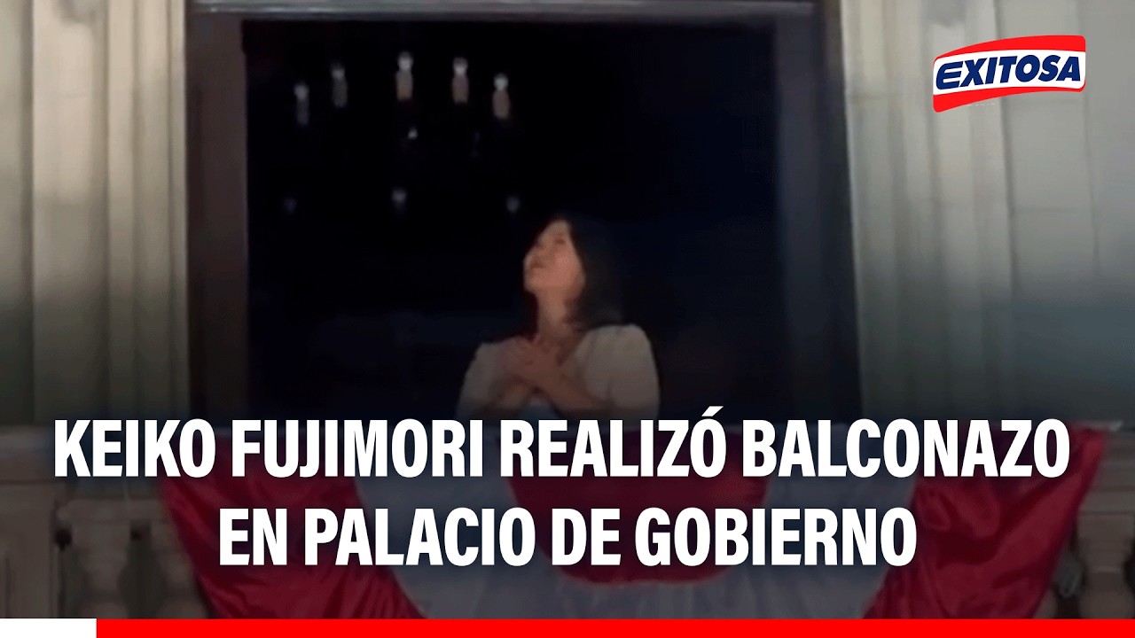 🔴🔵Keiko Fujimori dio balconazo y aseguró sentirse optimista con su Gabinete Ministerial