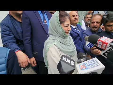 We want people to speak without fear and address growing depression and tension. Peace in Jammu and Kashmir is not possible unless the Centre engages with the people instead of relying only on security measures: PDP President Mehbooba Mufti in Baramulla.