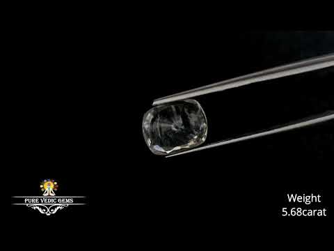 White Sapphire 5.68ct. (Luxury) video