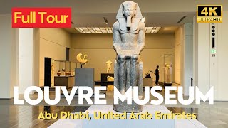 Louvre Museum Abu Dhabi Full Walking Tour! AMAZING Attractions, Exhibits & More | 4K 🇦🇪 UAE