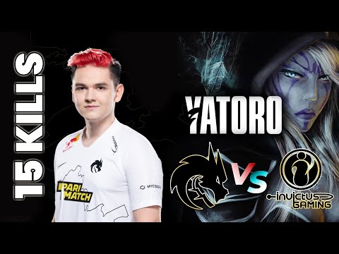 Yatoro Player Perspective Drow Ranger Team Spirit vs Invictus Gaming Game 2  The International 2021