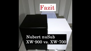 Nubert nuSub XW-900 vs. XW-700 Subwoofer – Fazit
