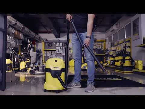 Karcher Aspirateur Souffleur – Wd3 Premium multi purpose vacuum Cleaner- –  1000 W – Jaune/Inox – El Hamiz Online