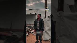 Download lagu Palestinian child raises adhan amid Gaza’s destruction mp3