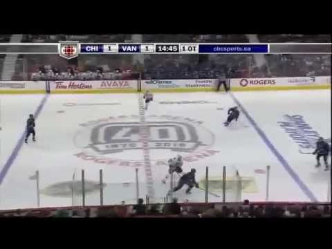 Alex Burrows OT Goal vs Chicago 2011