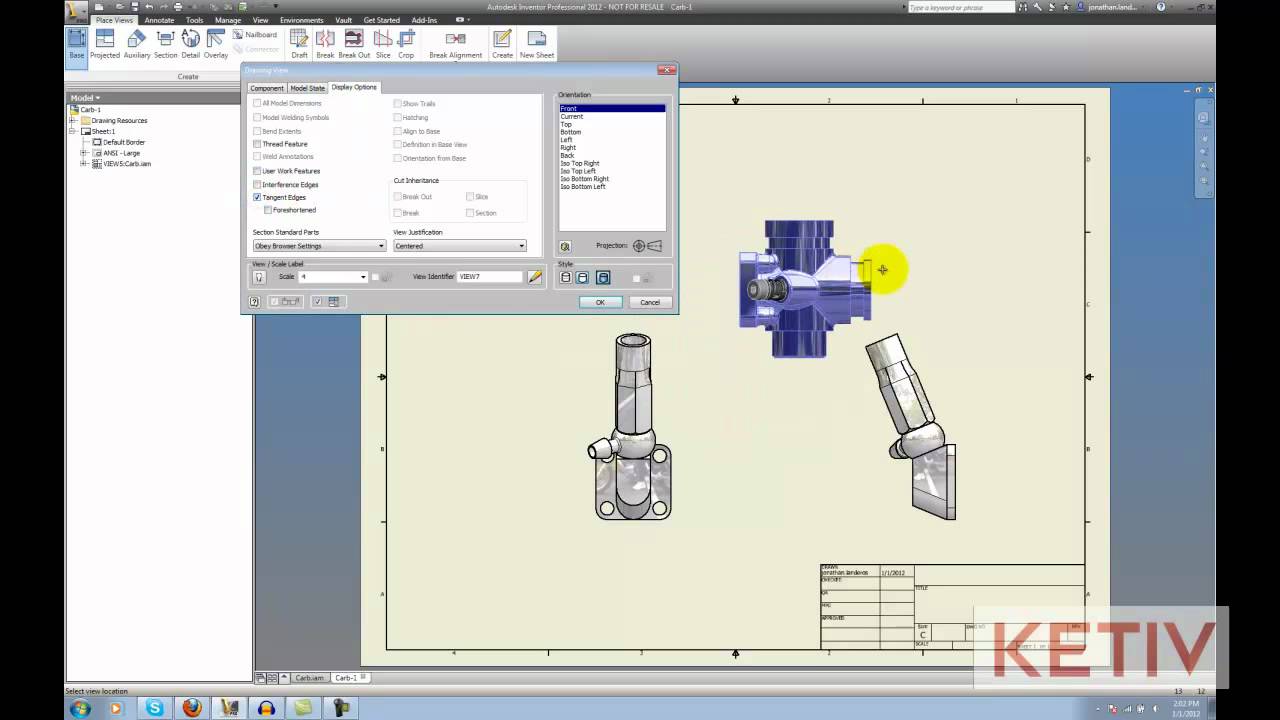 How to Use View Representations in an Autodesk Inventor Drawing