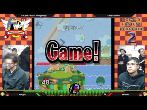 SoCal's Fastest Hedgehogs 2 - Peligro (Peach) vs. Motoko (Fox) - SSBM Losers Semis Singles