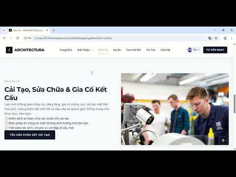 Website Công Ty Thiết Kế Kiến Trúc & Xây Dựng - ARCHITECTURA