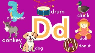 English Letter Dd - ABC Phonics Chant  #kids  #preschool #earlyliteracy #kidsyoutube #fyp #viral