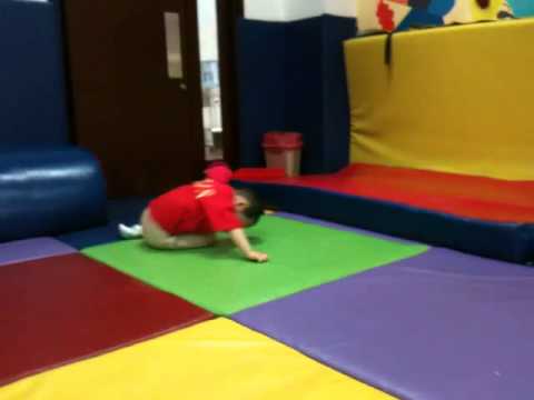 Zilin in the soft play room