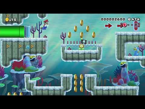 the Deep Diving ディープ・ダイビング by つきこ - SUPER MARIO MAKER - NO COMMENTARY 1bj