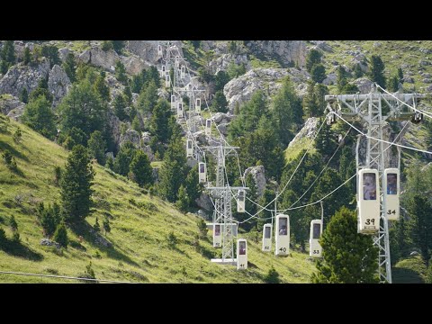 Sassolungo Funivia - Langkofel Seilbahn: Abenteuerliche Fahrt zur Langkofelscharte (cable car)