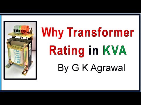 Why Transformer rating in KVA not in KW Video