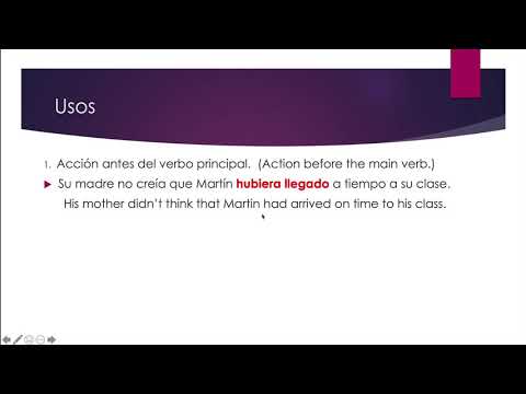 Pluscuamperfecto del subjuntivo