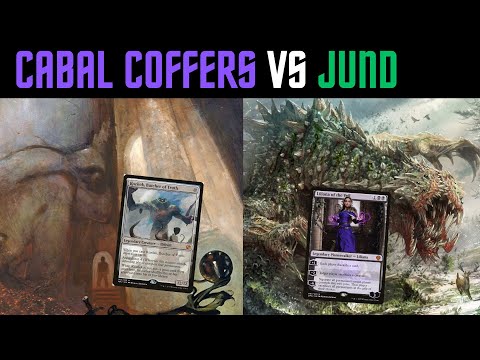 MTG Cabal Coffers VS Jund Tarmogoyf Deck in Modern 2-Player Queue | MTGO
