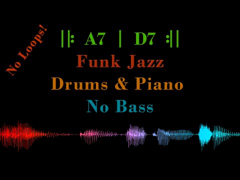 Funk Jazz ||: A7 | D7 :|| – for Bass Players, NO BASS – Backing Track Jam