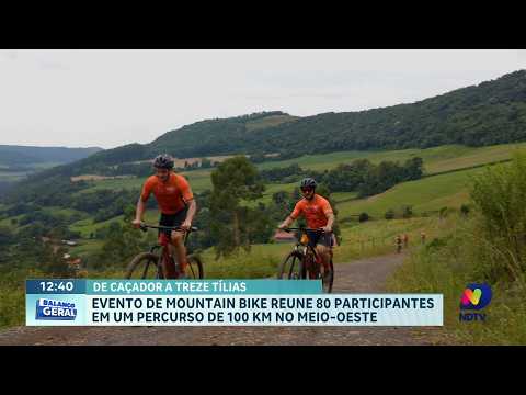 Pedal entre Caçador e Treze Tílias reúne atletas e histórias de superação