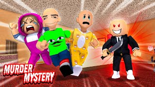 BOBBY, BOSS BABY, PABLO AND MASH PLAY MURDER MYSTERY 2 PART 1 | Roblox Funny Moments