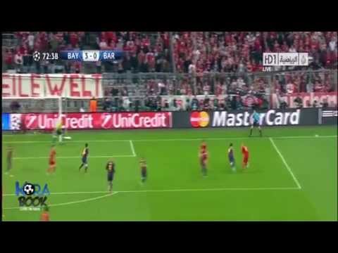 أهداف مباراة بايرن ميونخ و برشلونة 4-0 23-04-2013