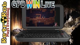 GPD Win Live: Caveblazers -- Fun Platformer Roguelike with MEGALOOT!