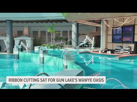 Gun Lake Casino unveils Wawyé Oasis pool, swim-up bar