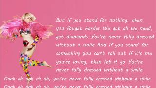 Sia - You&#39;re Never Fully Dressed Without a Smile (lyrics)