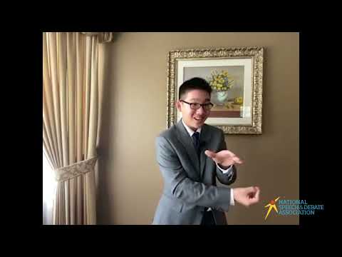 2020 NSDA National Champion — Middle School Declamation, Isaiah Sohn (8th Grader, Velásquez Academy)