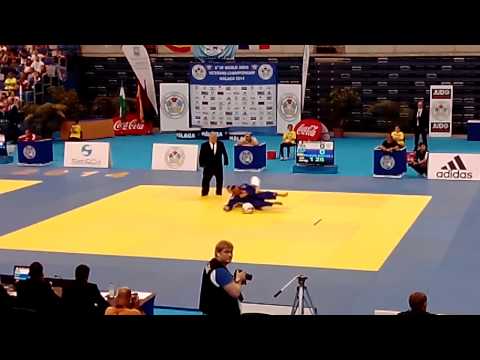 World veterans judo championship (Málaga 2014) M2 -90kg. LELORRAIN - PRADOS 5º. combate