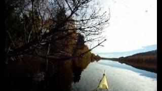 preview picture of video 'Sea Kayaking at  Tree Hotel Swedish Lapland'