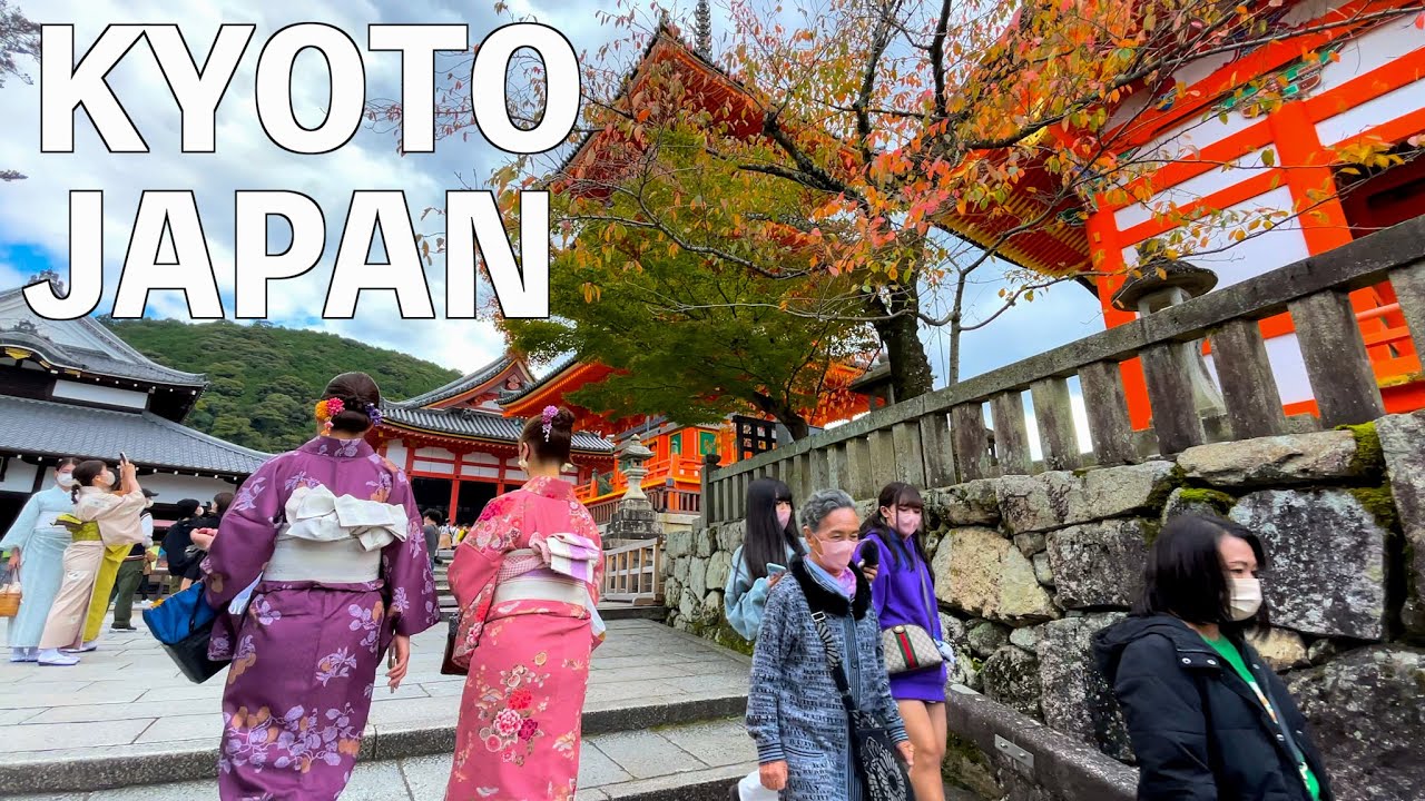 Immersive street-level walking tour through Kyoto, Japan, showcasing authentic urban landscapes, local architecture, and the vibrant atmosphere of the city's neighborhoods