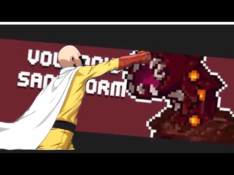 One punching the Volcanic Sandworm! Soul knight gameplay
