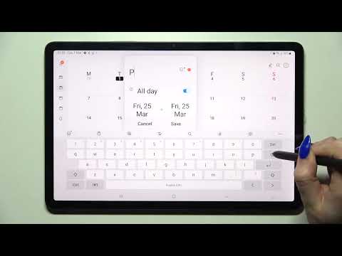 Samsung Galaxy Tab S8 - How To Add Event To Calendar