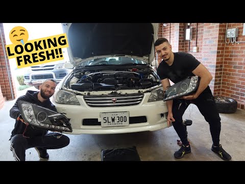 The IS300 gets NEW HEADLIGHTS (Black Housing + HALO)