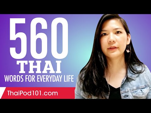 560 Thai Words for Everyday Life - Basic Vocabulary #28